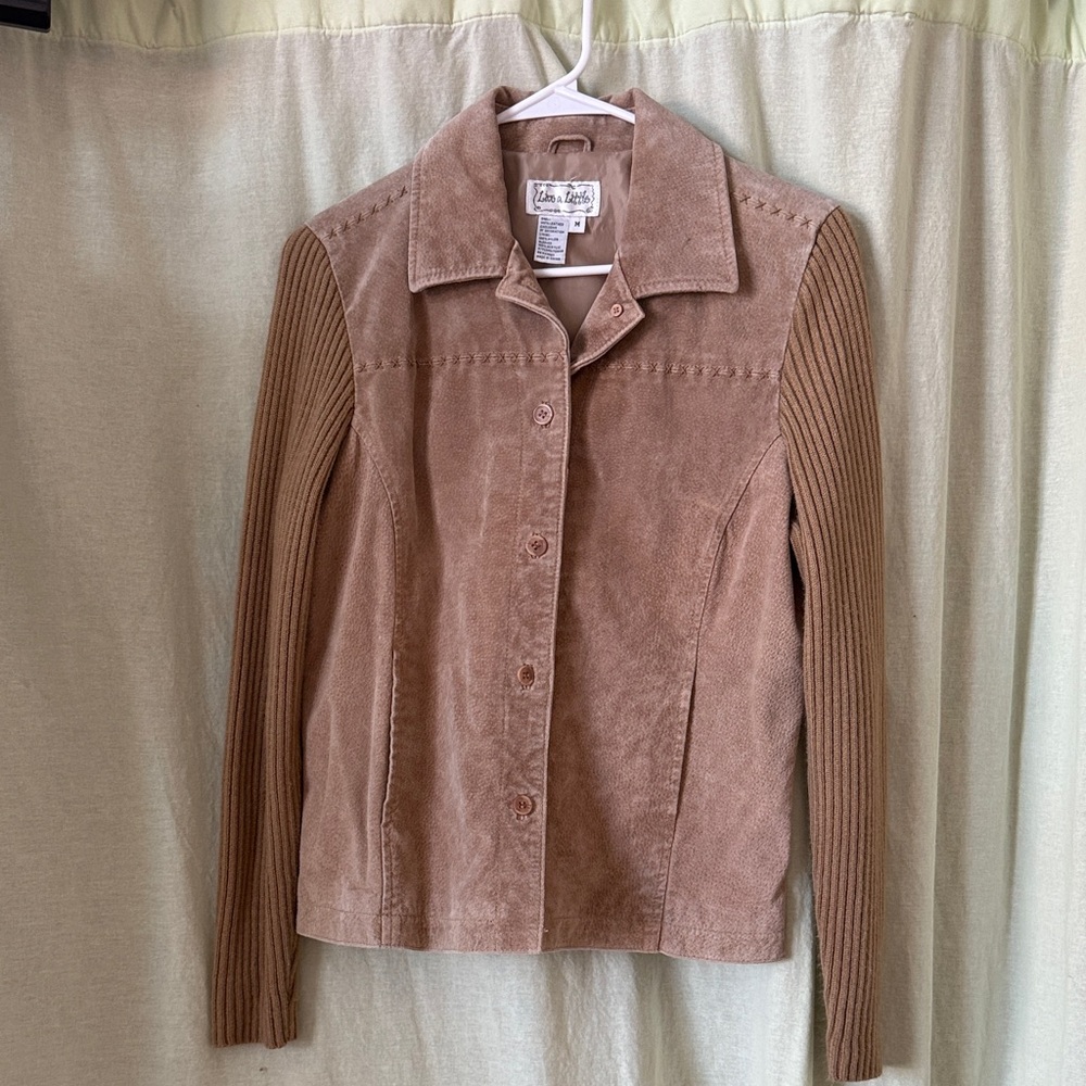 Cute tan soft leather jacket